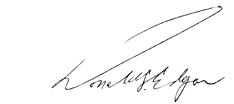 Don Edgar's Signature