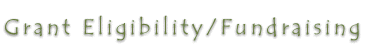 TSRN Grant Eligibility & Fundraising